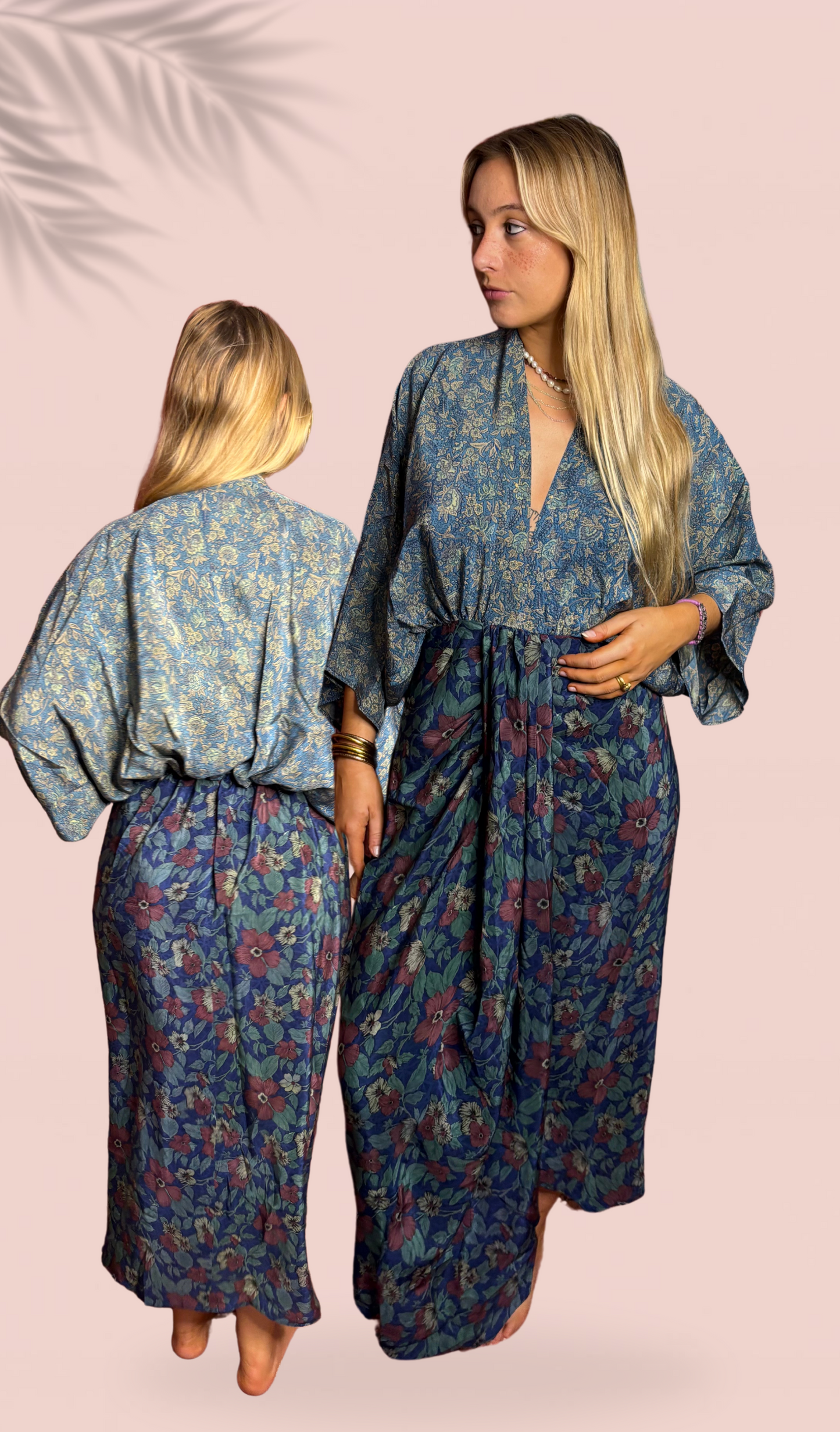 Robe mi-longue 100% soie Taille Unique