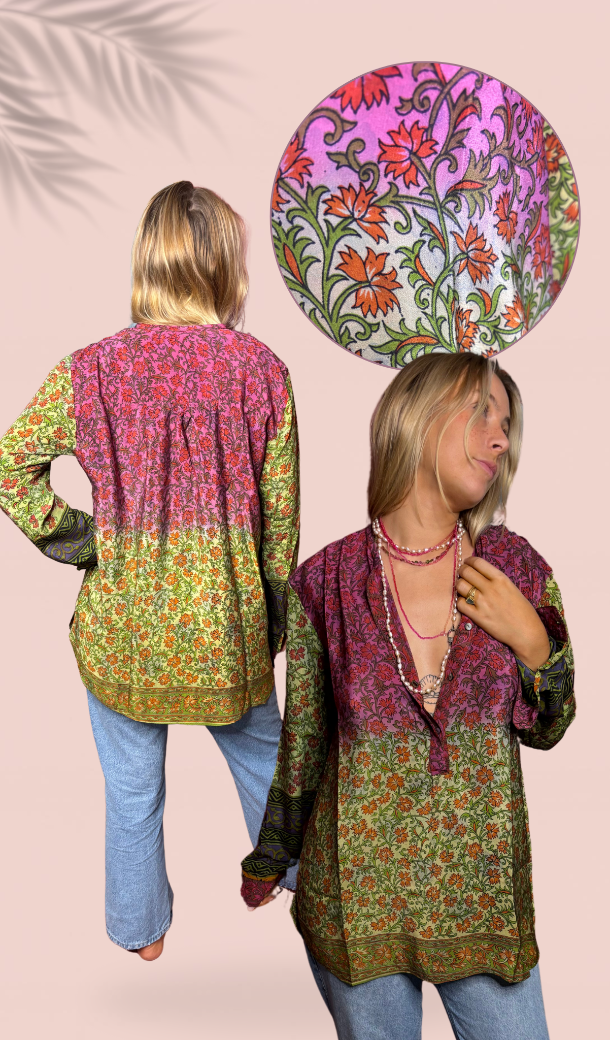 Chemise 100% crêpe de soie T2