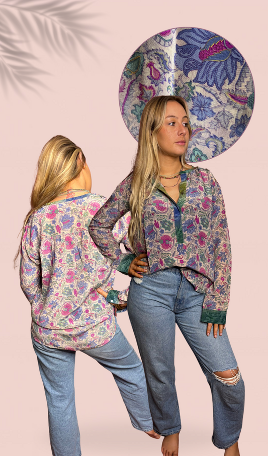 Chemise 100% crêpe de soie T1