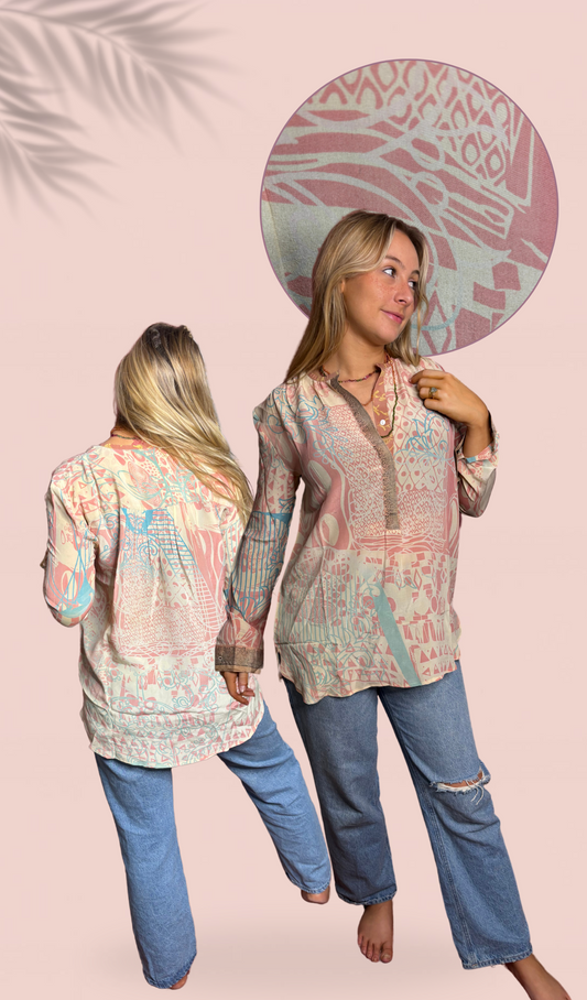 Chemise 100% crêpe de soie T1