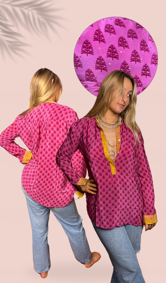 Chemise 100% crêpe de soie T1
