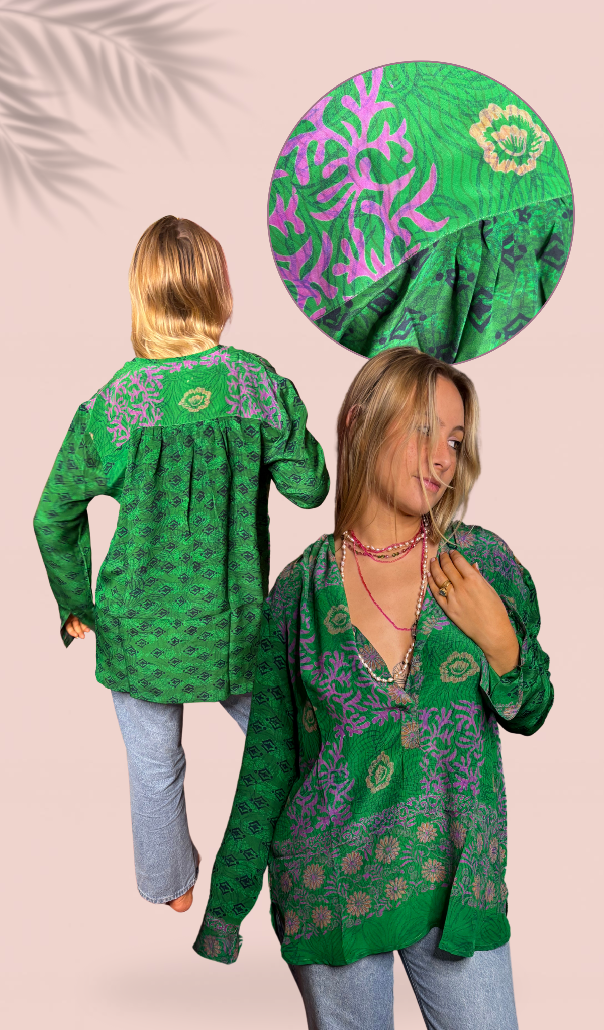 Chemise 100% crêpe de soie T2