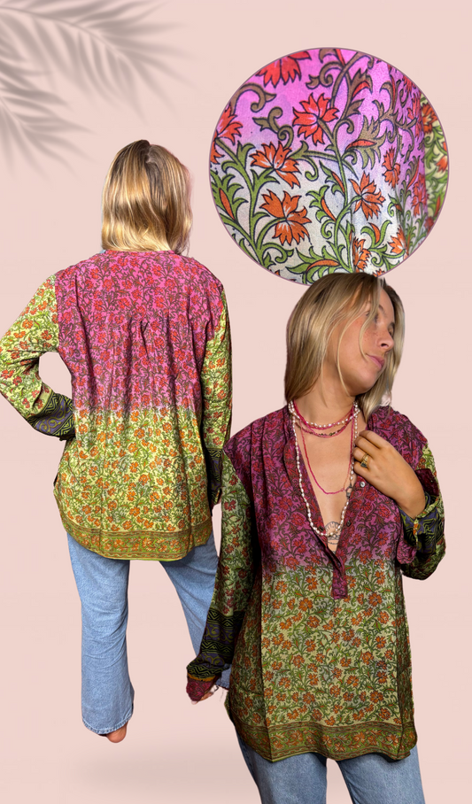 Chemise 100% crêpe de soie T2