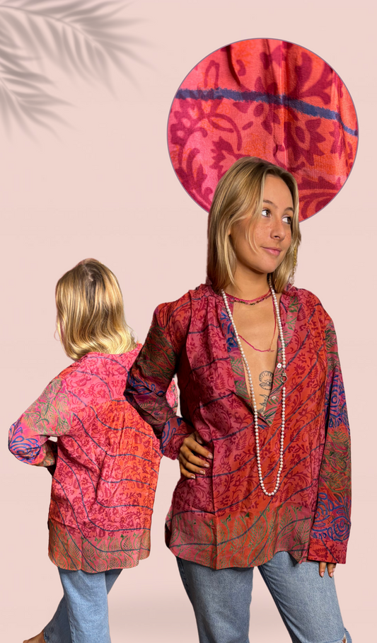 Chemise 100% crêpe de soie T2