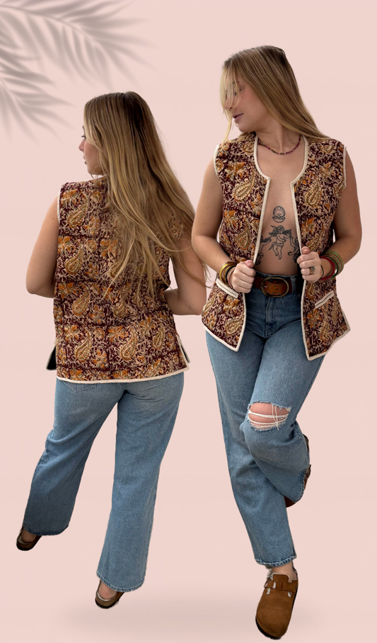Gilet matelassé sans manches Taille Unique