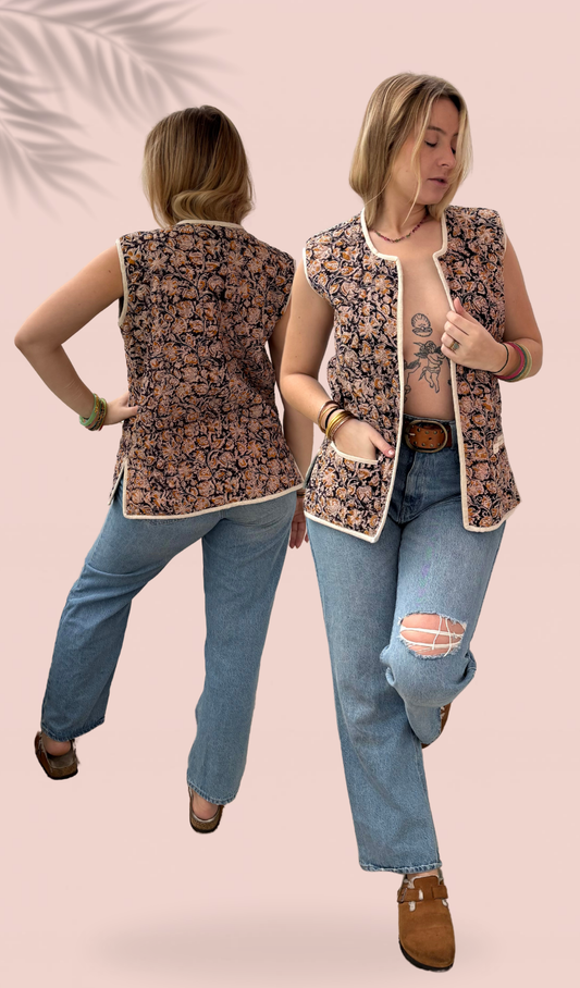Gilet matelassé sans manches Taille Unique